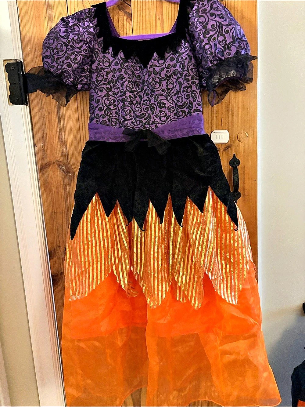 Halloween Costume Dress in Orange & Purple Like New